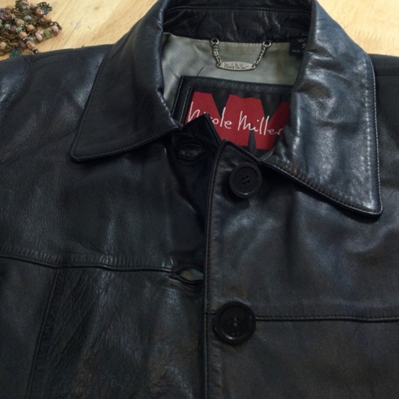 Nicole Miller Soft and Supple Leather Jacket, - Picture 8 of 8